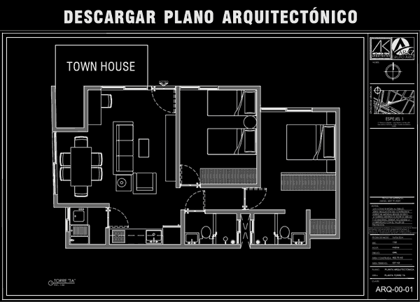 Descargar Plano Arquitectónico Departamento 101