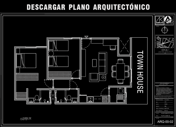 Descargar Plano Arquitectónico Departamento 102