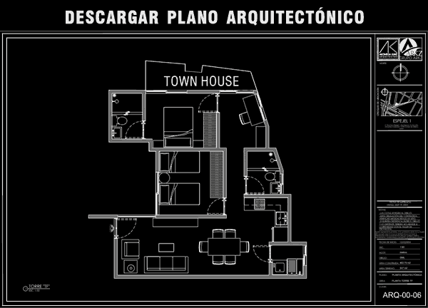 Descargar Plano Arquitectónico Departamento 106