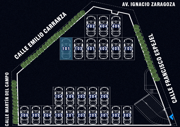 Lugar de Estacionamiento Departamento 101