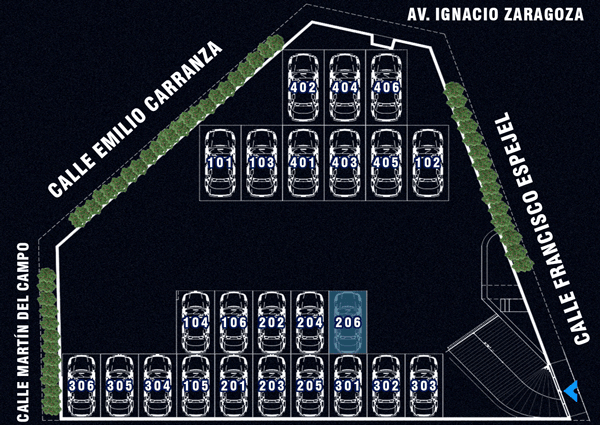 Lugar de Estacionamiento Departamento 206