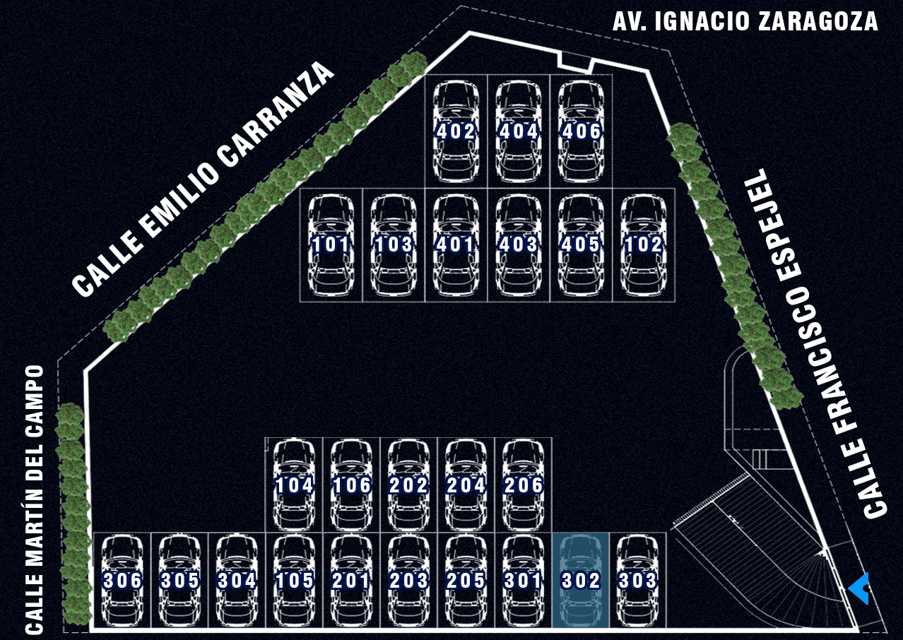 Lugar de Estacionamiento Departamento 302