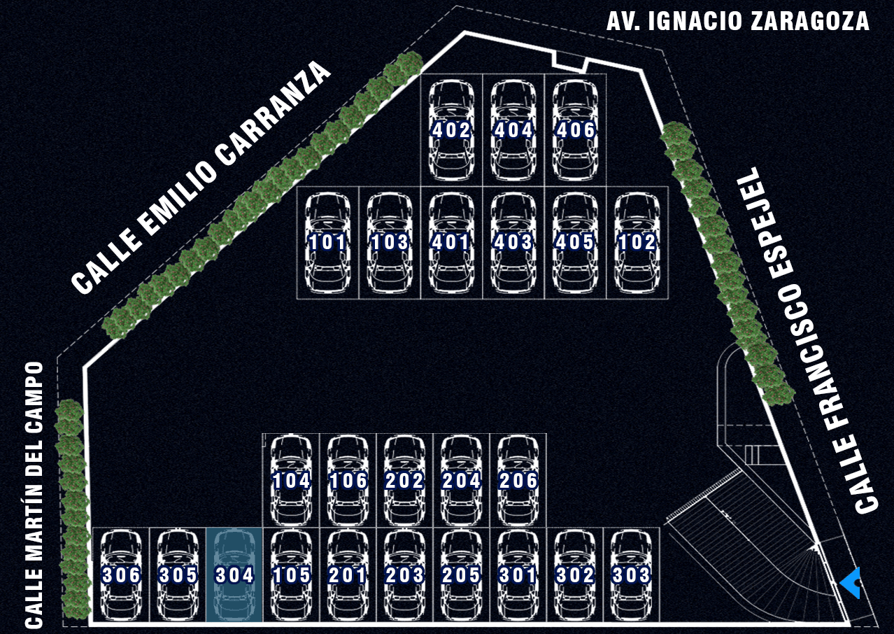 Lugar de Estacionamiento Departamento 304