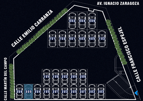 Lugar de Estacionamiento Departamento 305