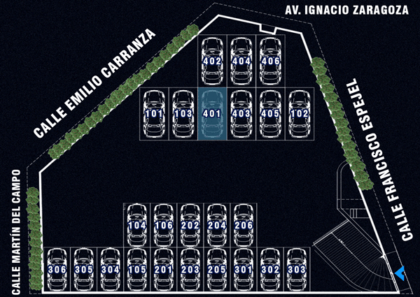 Lugar de Estacionamiento Departamento 401