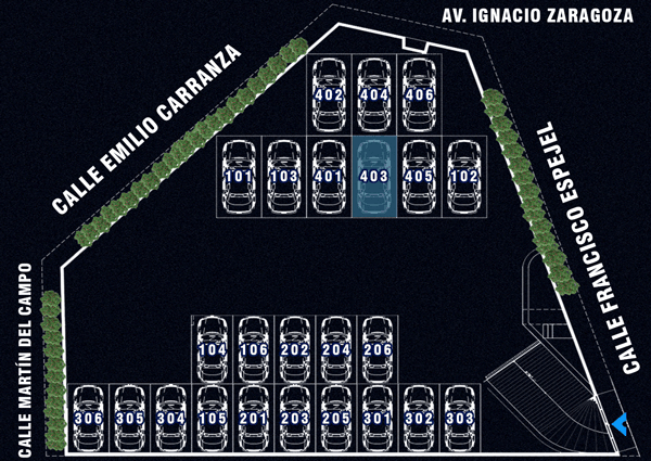 Lugar de Estacionamiento Departamento 403