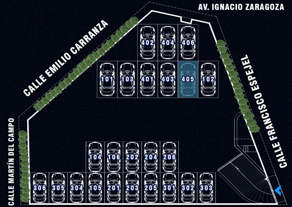 Lugar de Estacionamiento Departamento 405